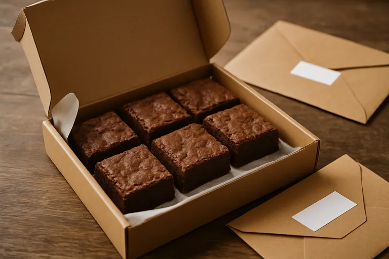 Een heerlijke verrassing: brownies rechtstreeks naar je brievenbus