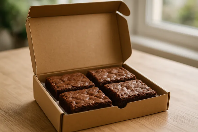 Brownies per post: een smakelijke verrassing